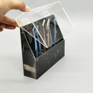 Szempilla csipesztartó fekete