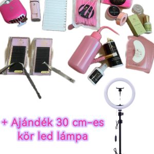 Lashglow műszempilla kezdőszett Ajándék körlámpával
